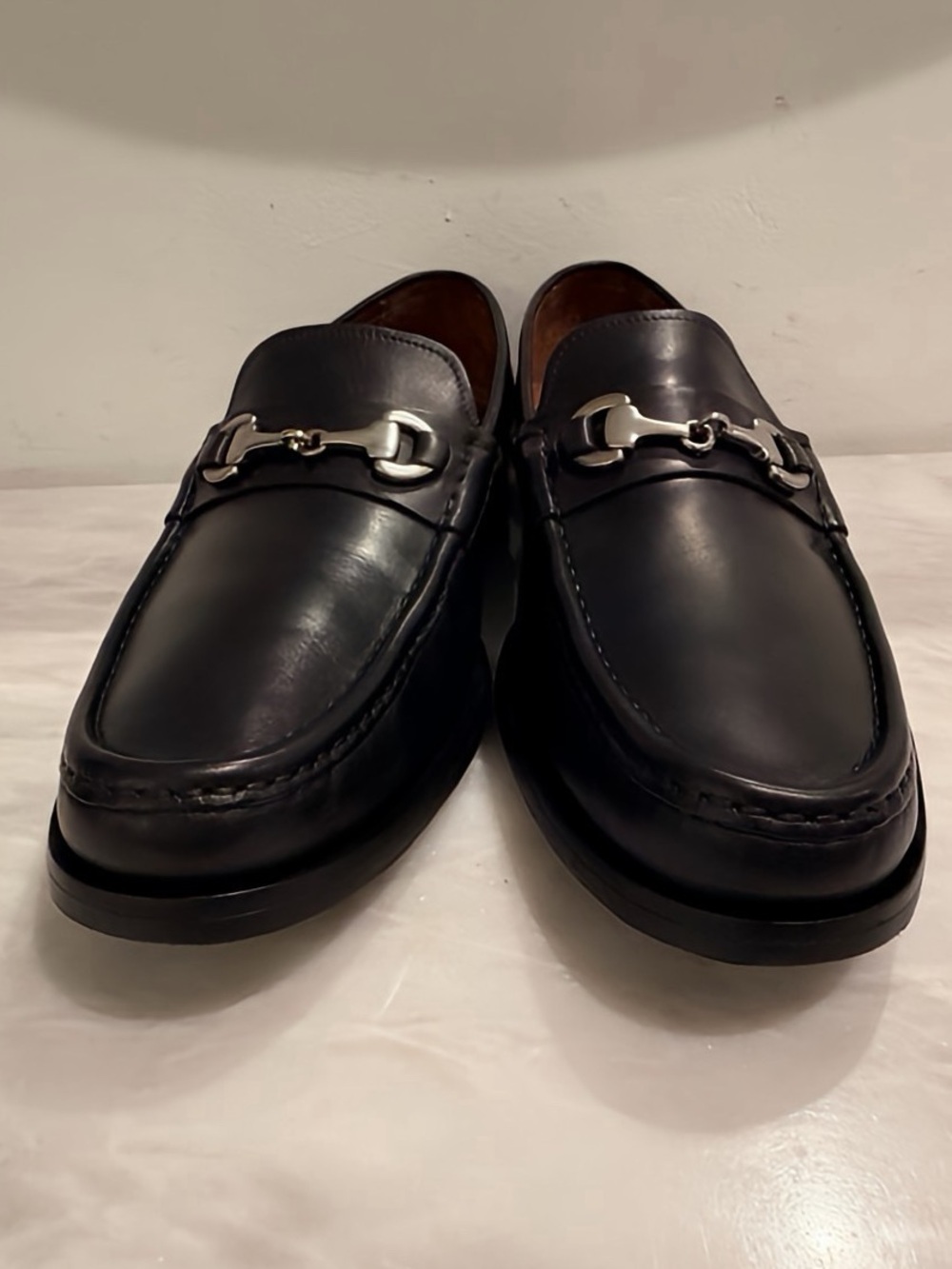 Allen Edmonds Arezzo Black Leather Horsebit Loafers Made in Italy Men’s 11.5 D